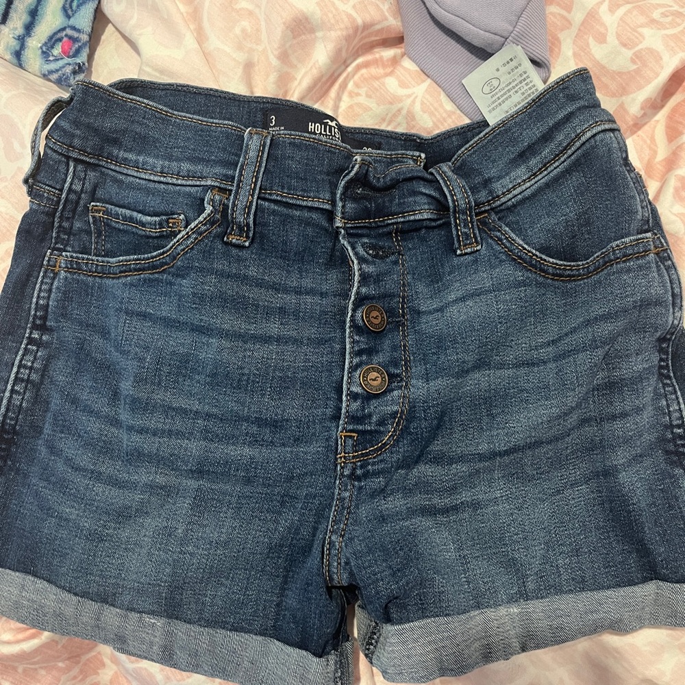 Blue Hollister Jean Shorts